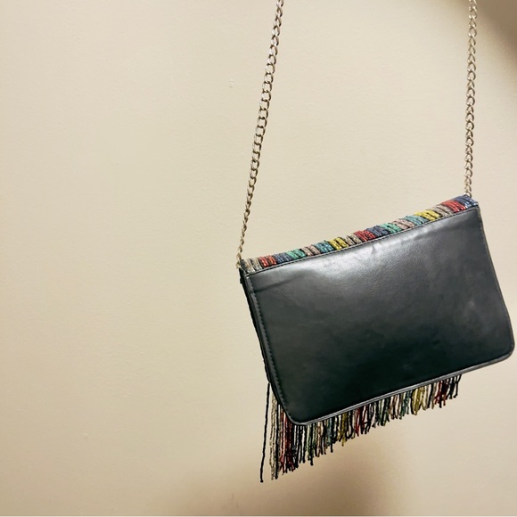 PreLoved (Pristine Condition) Sole/Society purse with multicoloured fringes - Picture 5 of 5